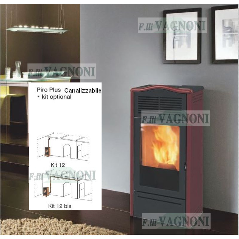 STUFA A PELLET PIRO 2 KW. 9 ITALIANA CAMINI by EDILKAMIN